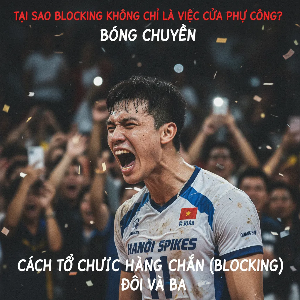 Một pha chắn ba người uy lực trên lưới